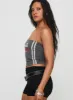Santa Clara Strapless Top Black sold by Princess Polly