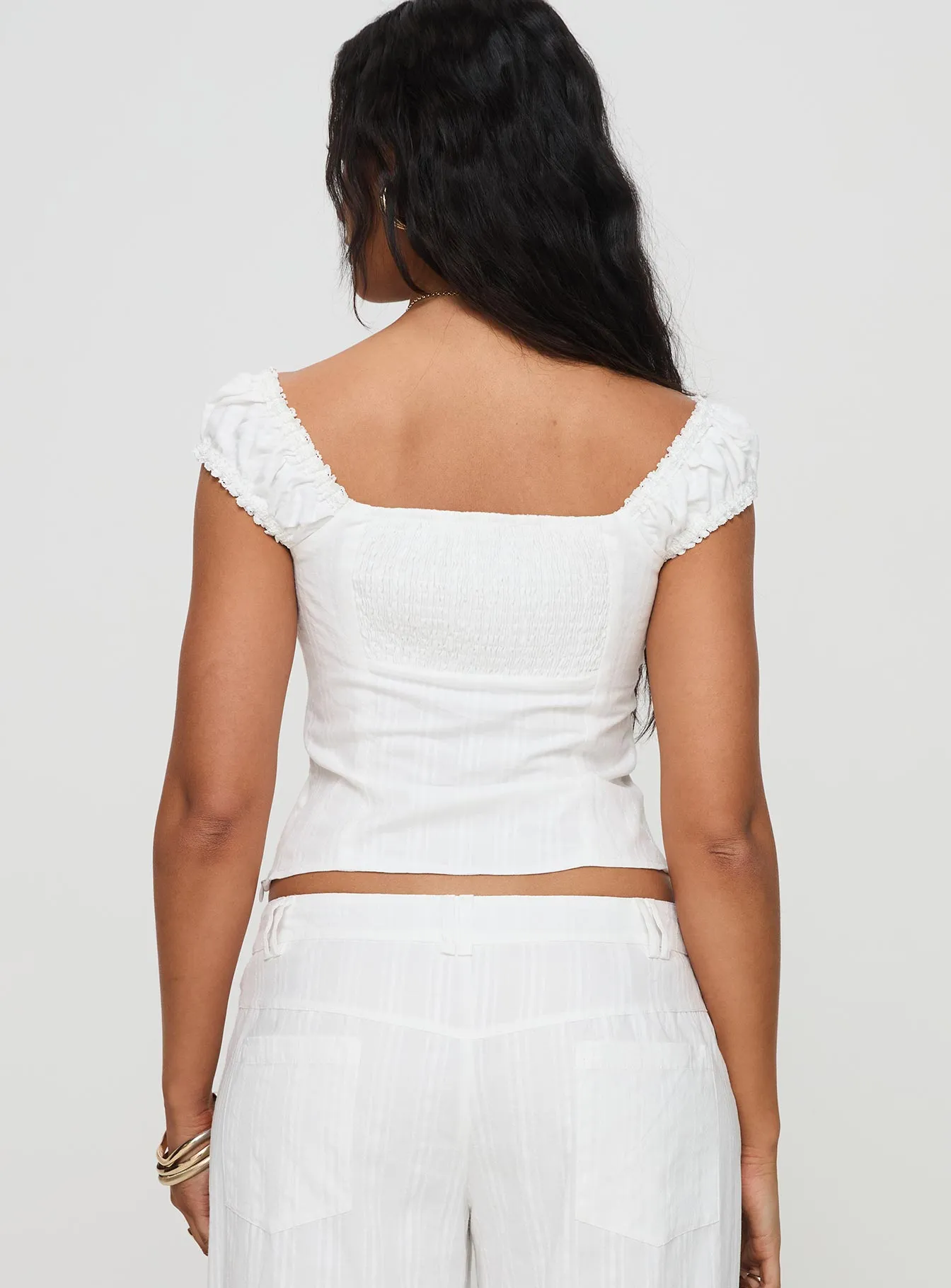 Fyrie Top White sold by Princess Polly product image thumbnail 5
