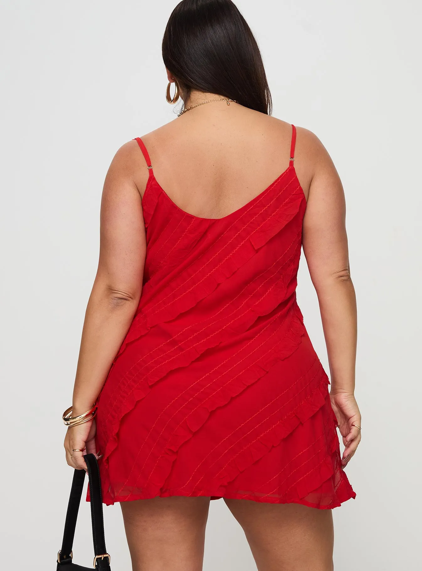 Lars Mini Dress Red Curve sold by Princess Polly product image thumbnail 5