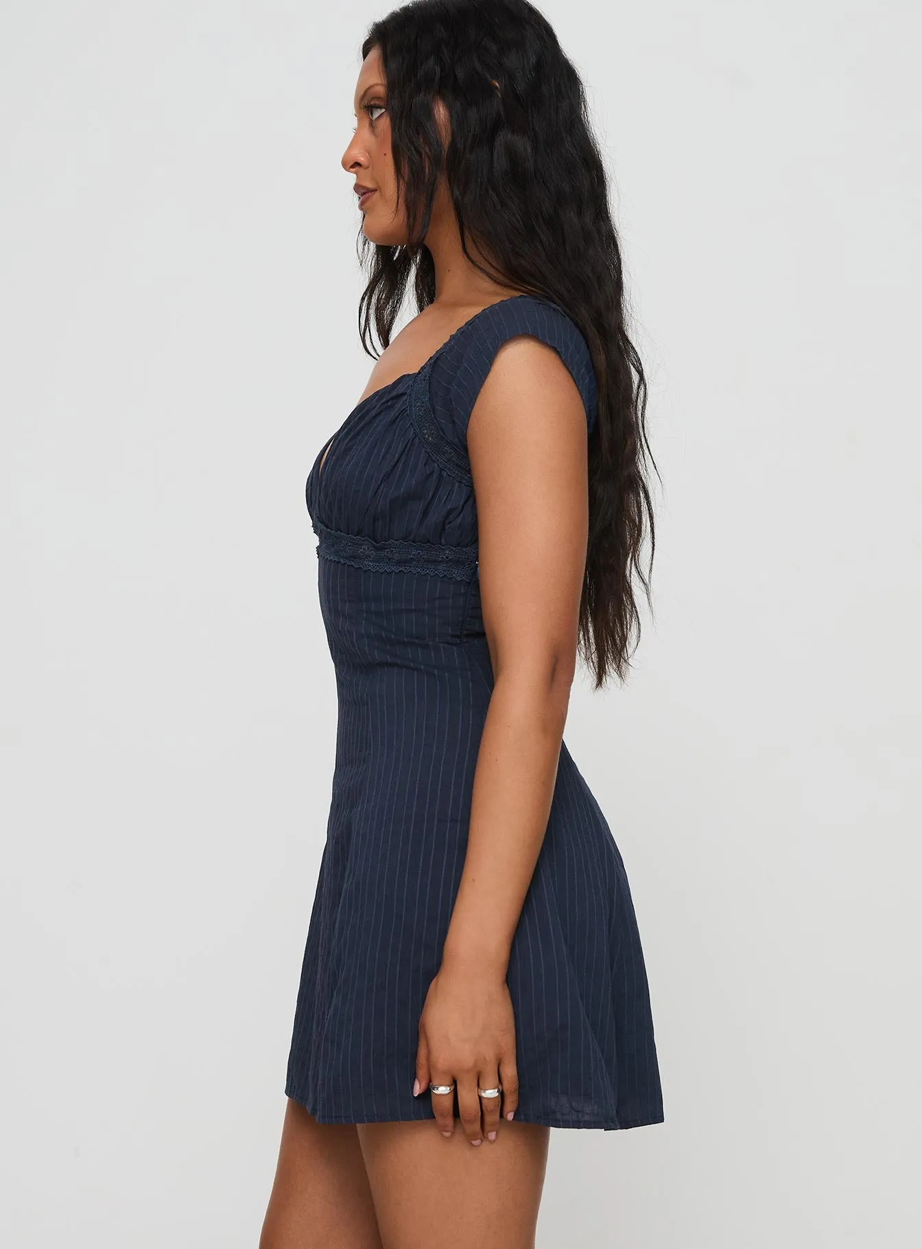 Forever And Always Mini Dress Navy sold by Princess Polly product image thumbnail 3