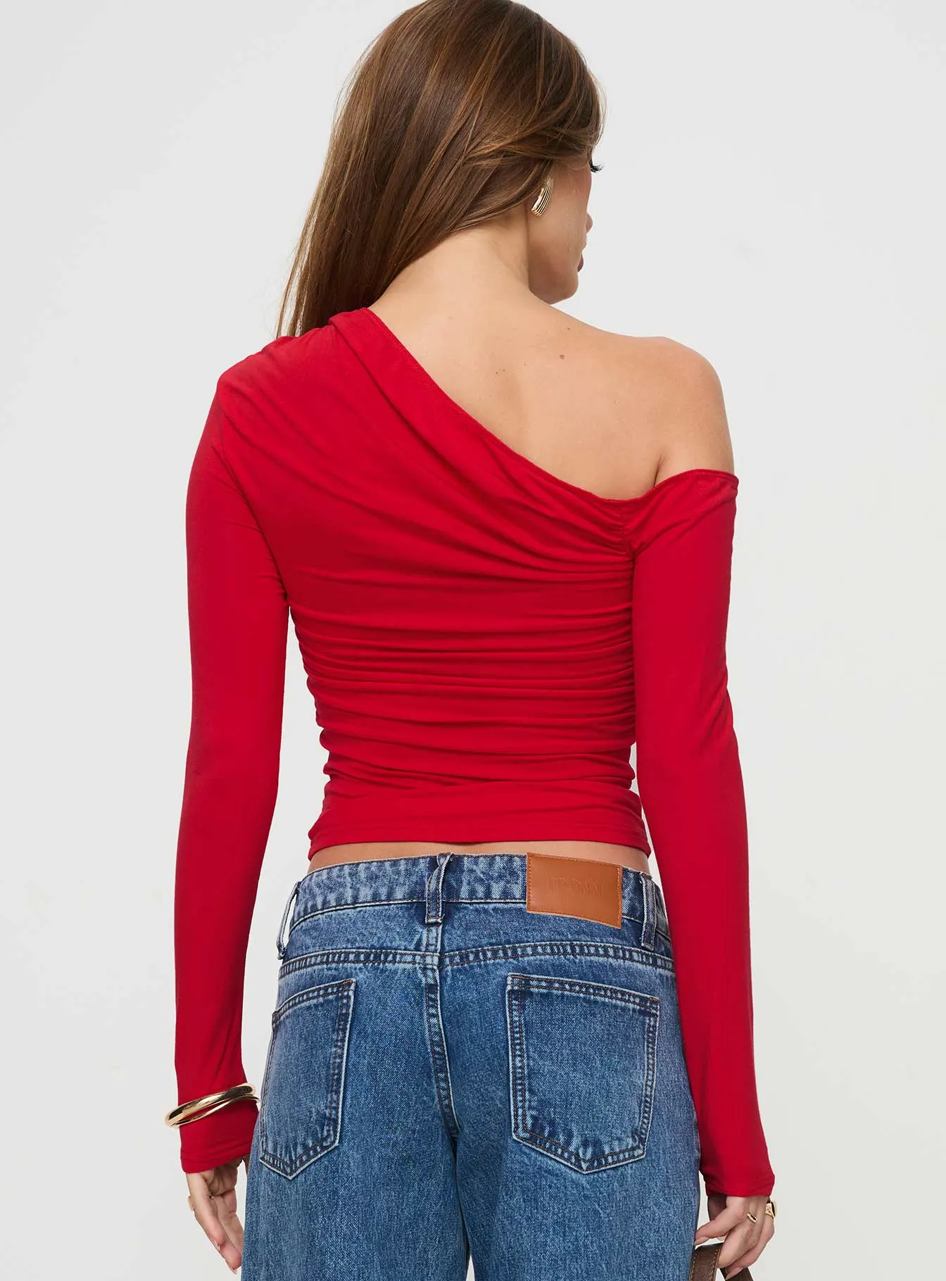 Beller Long Sleeve Top Red sold by Princess Polly product image thumbnail 5