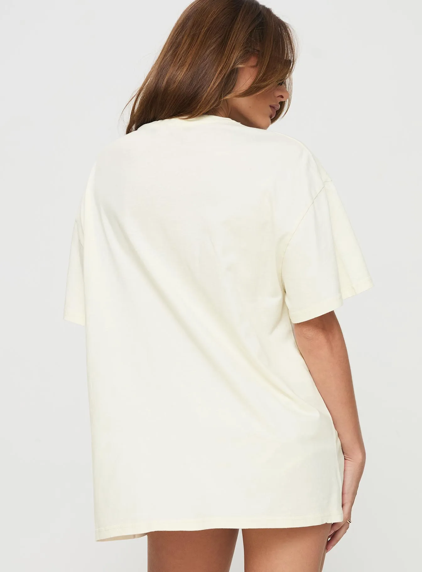 Fresh Cherries Oversized Tee Yellow sold by Princess Polly product image thumbnail 5