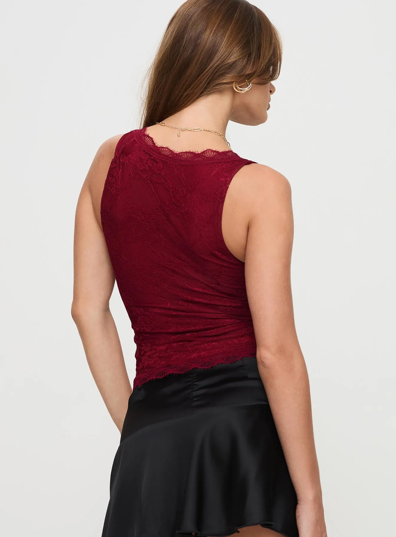Far Away Top Burgundy sold by Princess Polly product image thumbnail 5