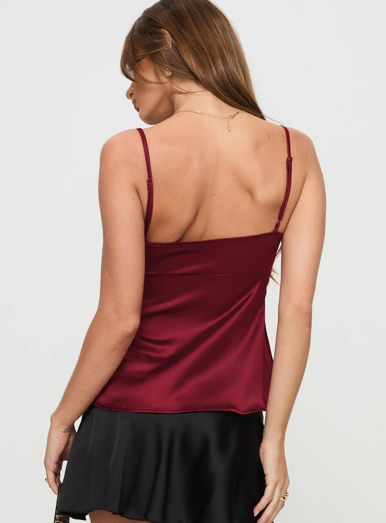 Gunnar Top Burgundy sold by Princess Polly product image thumbnail 5