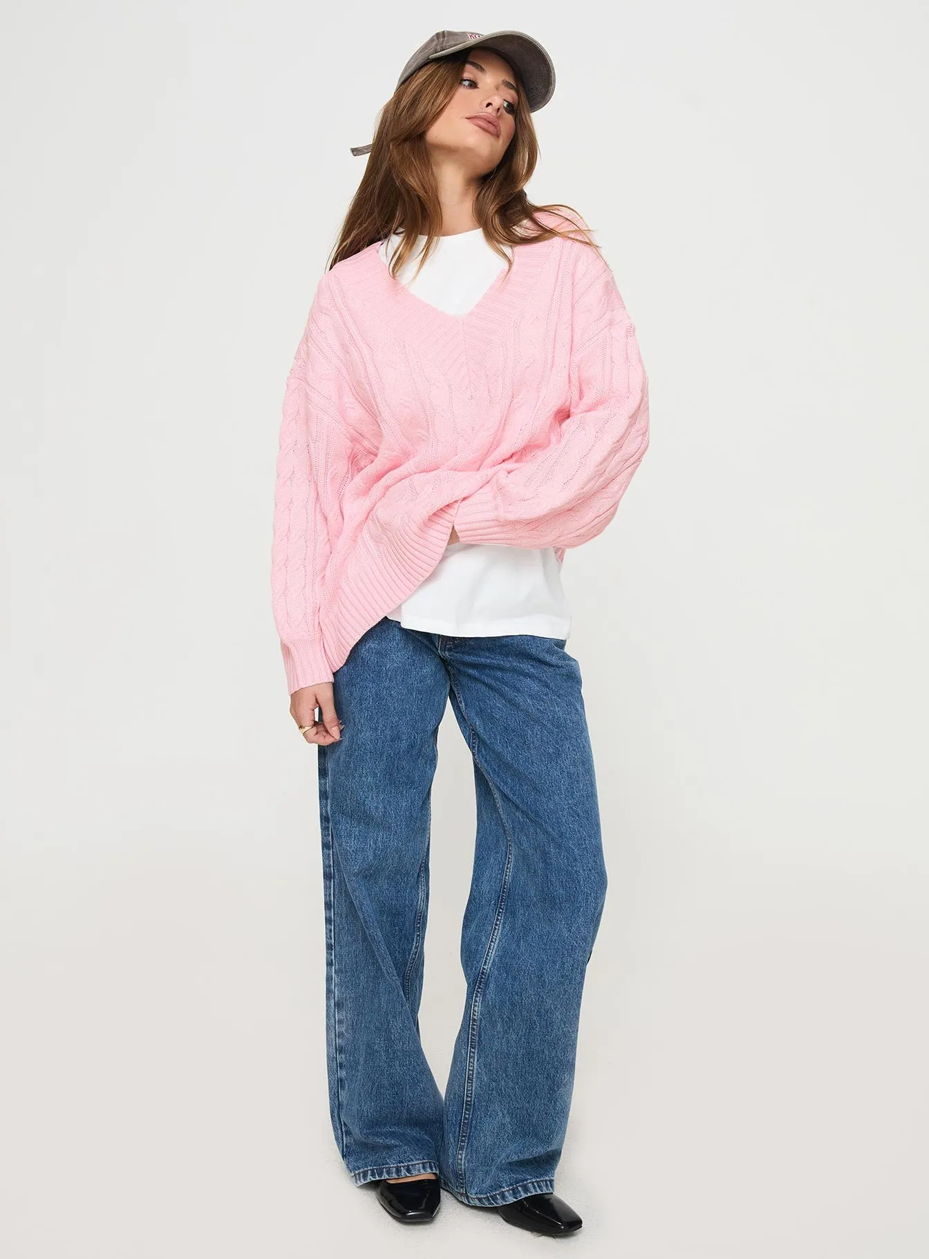 Moldova Knit Sweater Pink sold by Princess Polly product image thumbnail 2