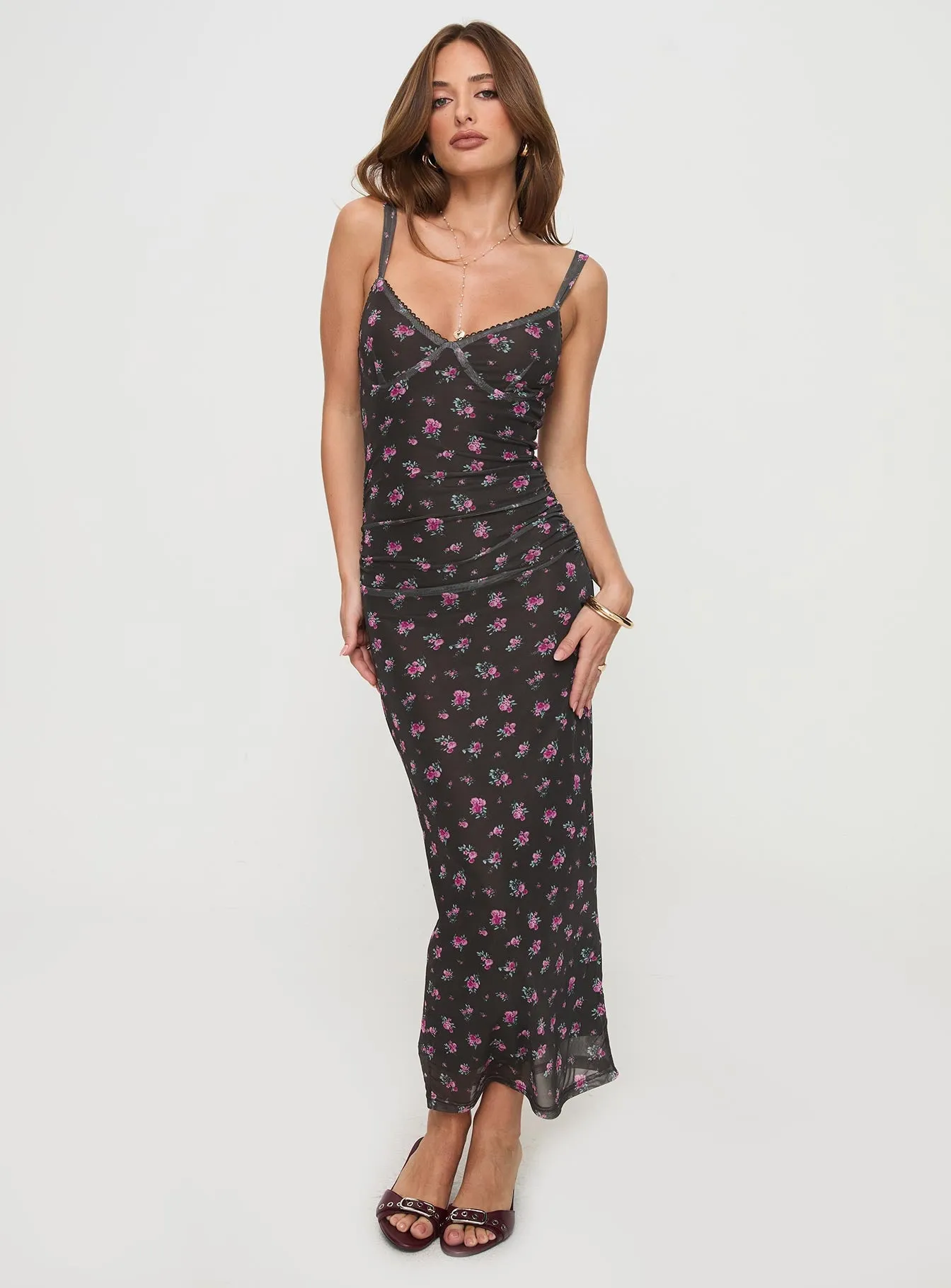 Cotter Maxi Dress Black Floral sold by Princess Polly product image thumbnail 2
