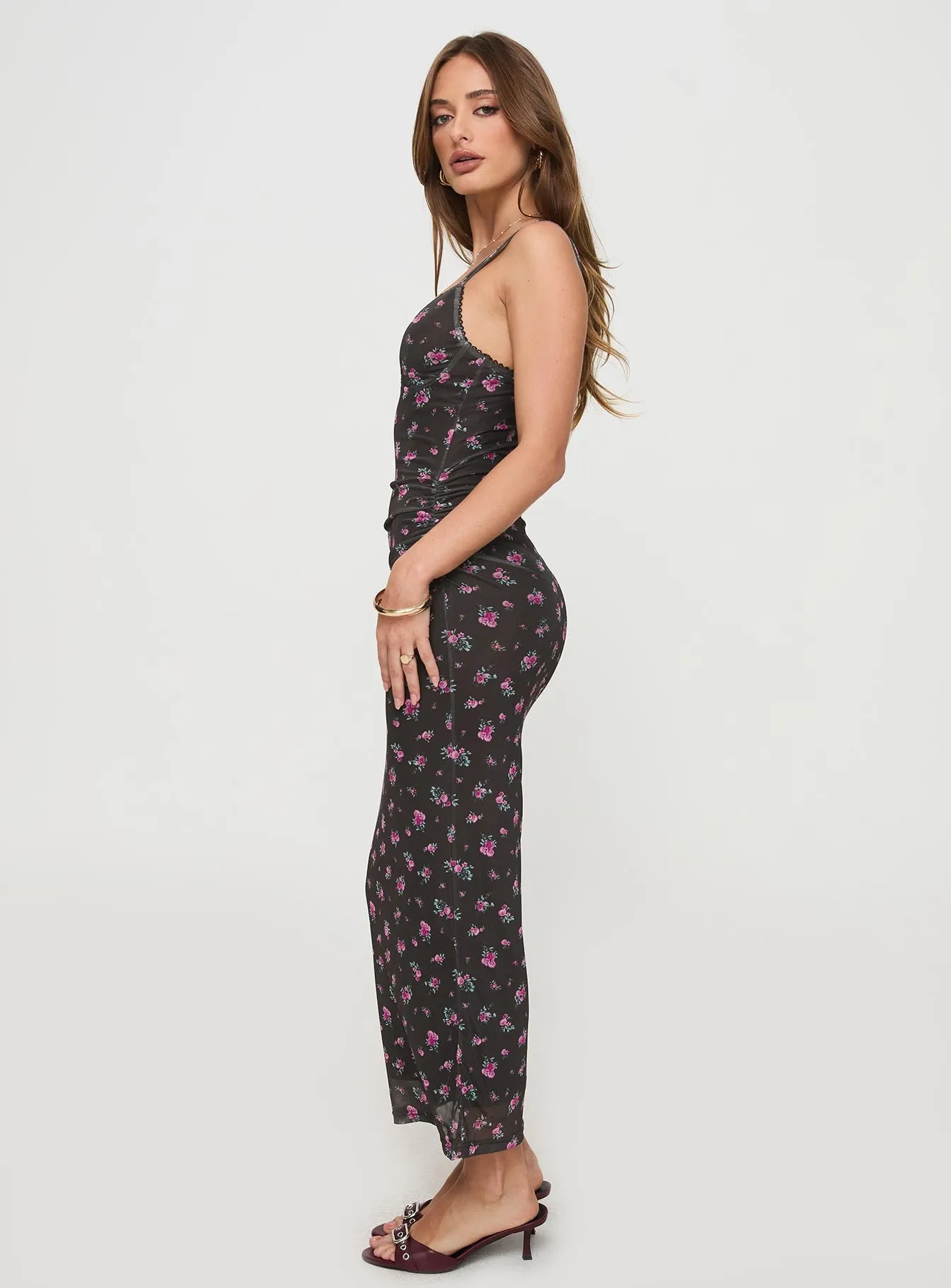 Cotter Maxi Dress Black Floral sold by Princess Polly product image thumbnail 3