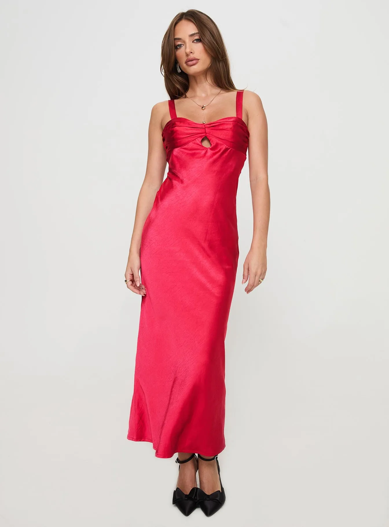 Joane Maxi Dress Red sold by Princess Polly product image thumbnail 2