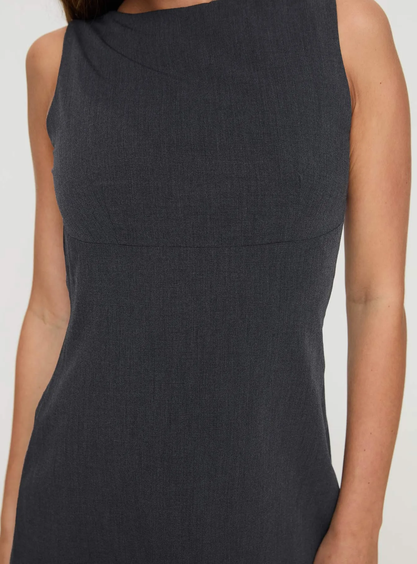 Blyss Mini Dress Charcoal sold by Princess Polly product image thumbnail 5