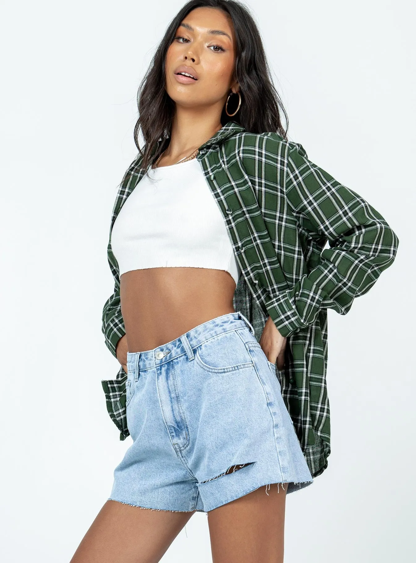 Camari Denim Shorts Light Wash sold by Princess Polly product image thumbnail 4