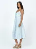 Amara Midi Dress Blue Multi sold by Princess Polly
