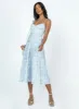 Amara Midi Dress Blue Multi sold by Princess Polly