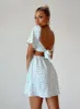 Summer Nights Mini Dress Blue Floral sold by Princess Polly