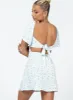 Summer Nights Mini Dress Blue Floral sold by Princess Polly