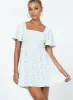 Summer Nights Mini Dress Blue Floral sold by Princess Polly