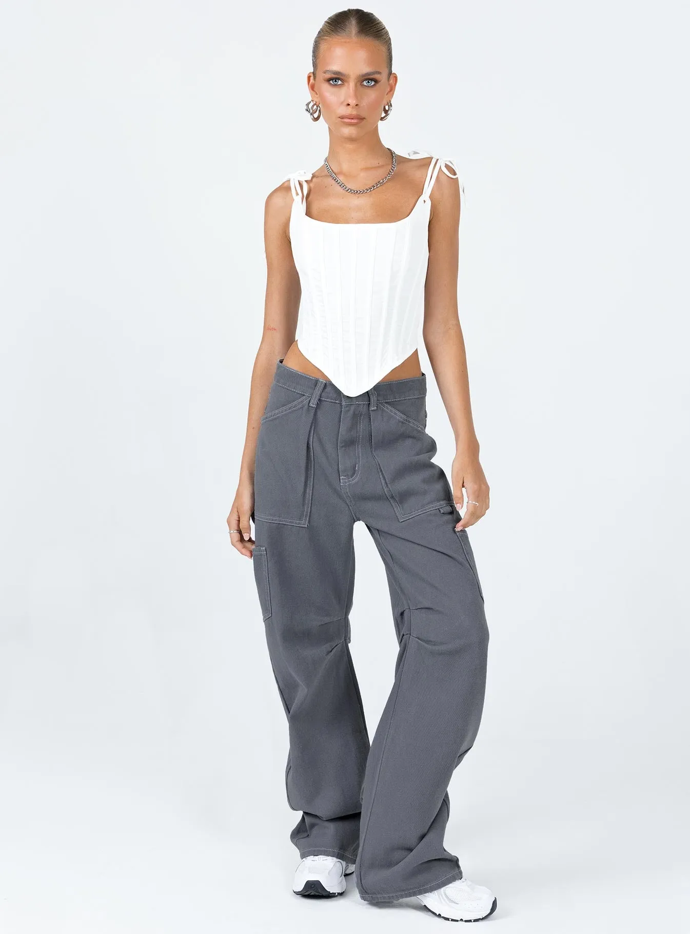 Miami Vice Pant Slate sold by Princess Polly product image thumbnail 3