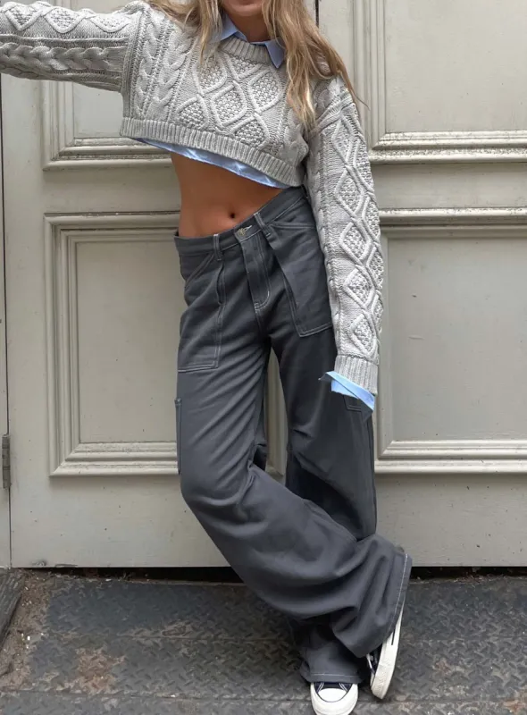 Miami Vice Pant Slate sold by Princess Polly