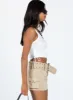 Iconic Cargo Mini Skirt Beige sold by Princess Polly