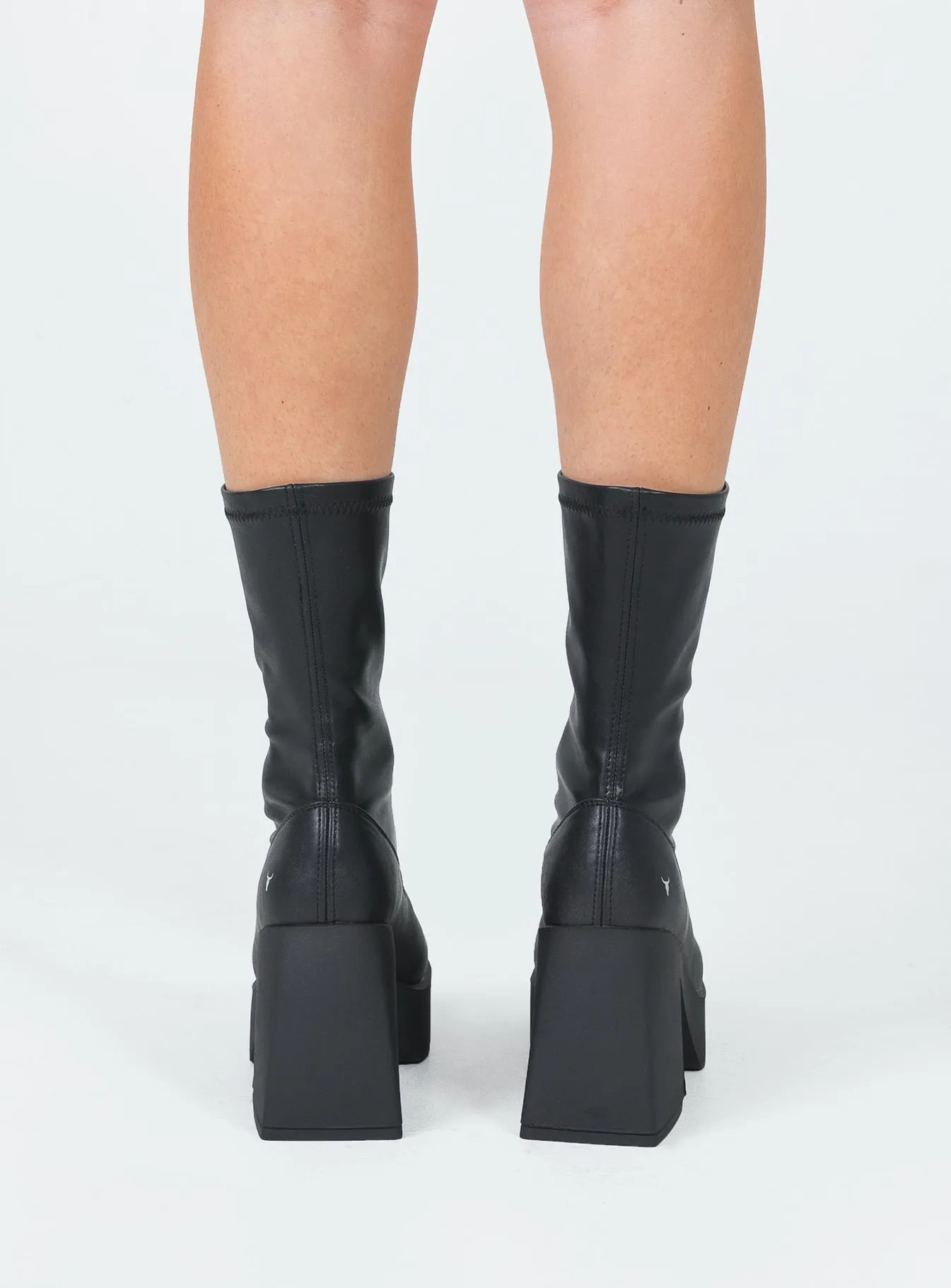 Windsor Smith Baddest Black Stretch Sock Boots sold by Princess Polly product image thumbnail 4