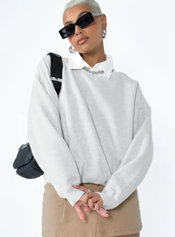 Temptation Sweater Grey sold by Princess Polly