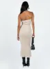 Oscar Midi Dress Beige sold by Princess Polly