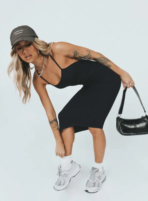 Deme Maxi Dress Black sold by Princess Polly