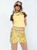 Thinker Skirt Cotton with Chain Belt Multi sold by Princess Polly