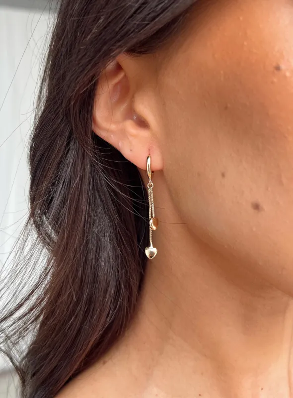 Voce Earrings Gold sold by Princess Polly