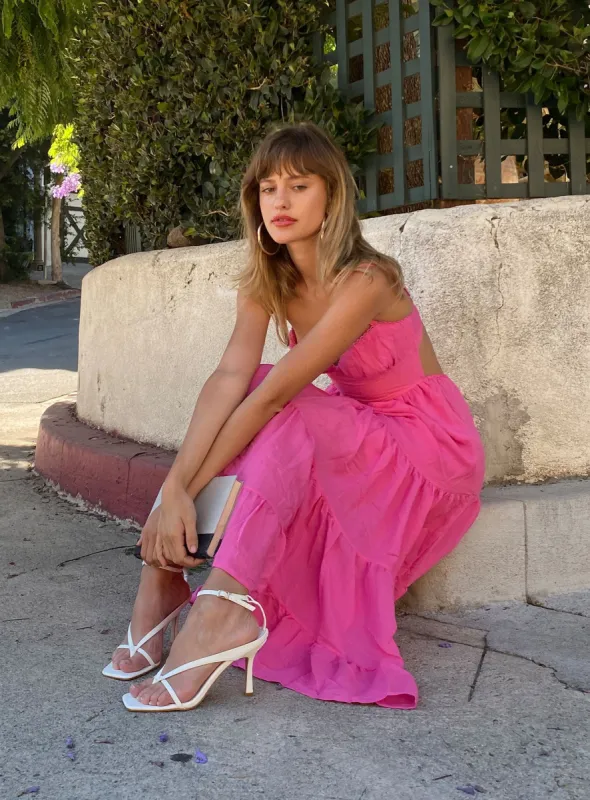 Joella Midi Dress Pink sold by Princess Polly