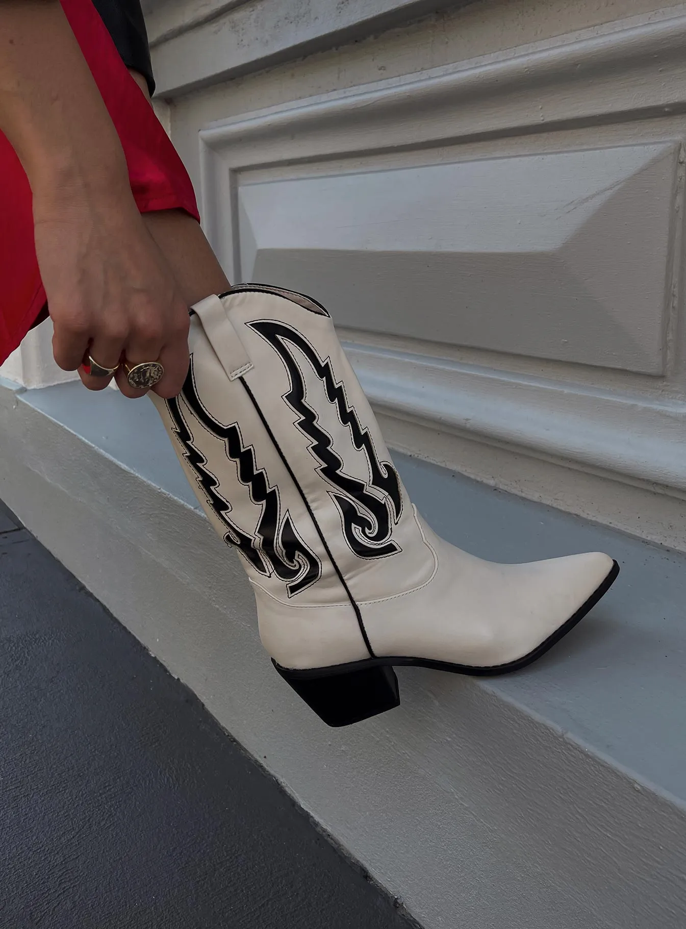 Billini Norva Boots Bone / Black sold by Princess Polly product image thumbnail 5