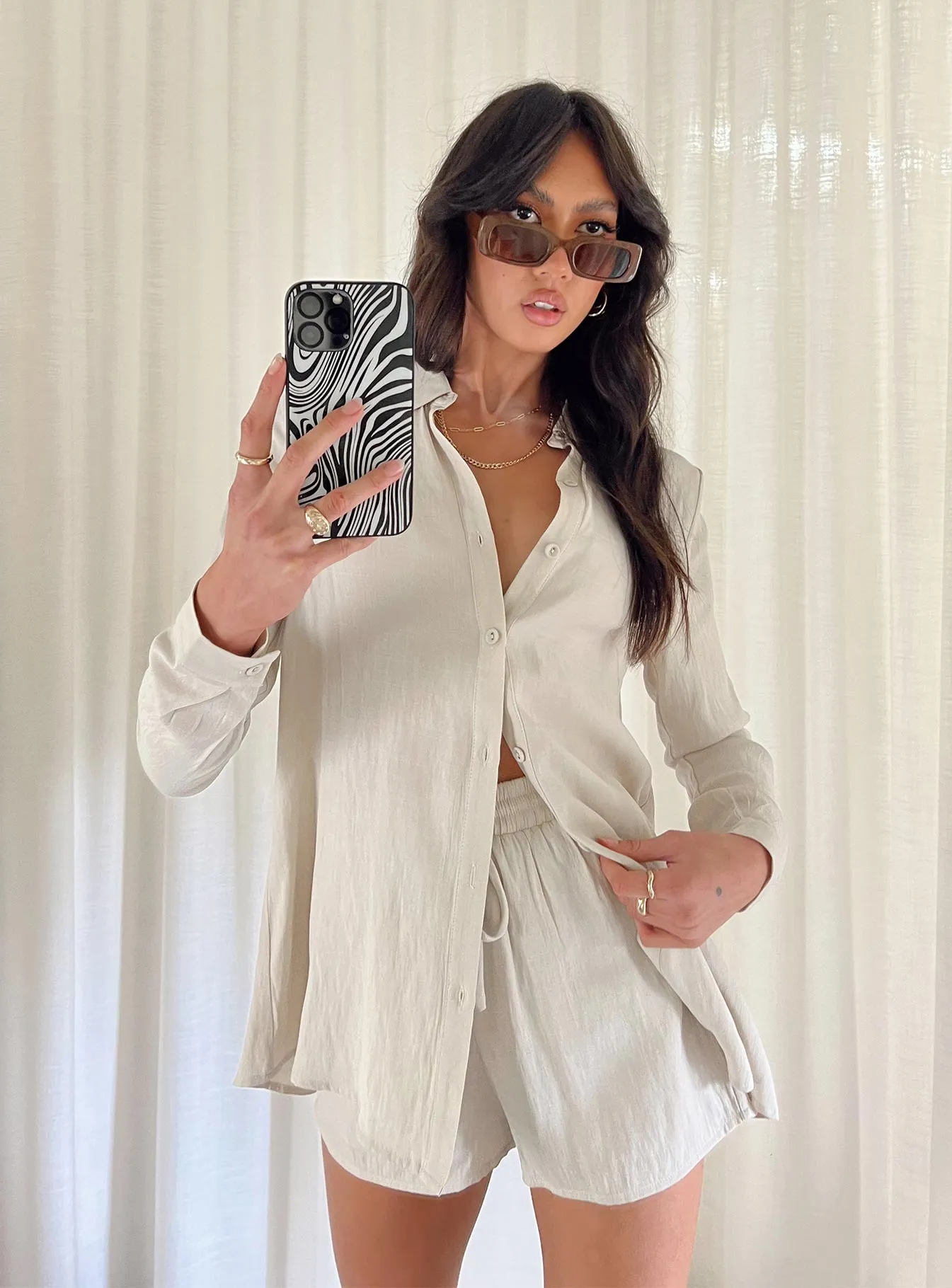 The Chloe Set Beige sold by Princess Polly