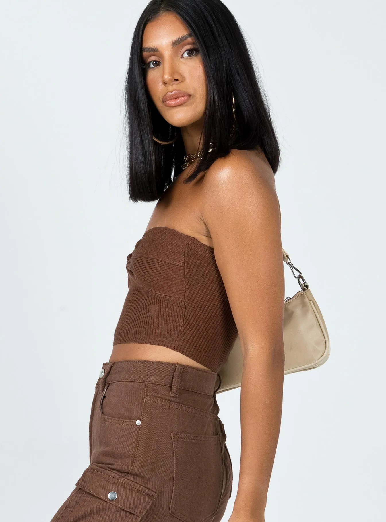 Kallista Top Brown sold by Princess Polly product image thumbnail 4