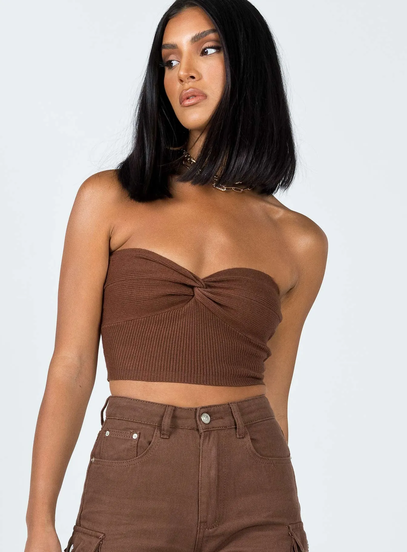 Kallista Top Brown sold by Princess Polly product image thumbnail 2