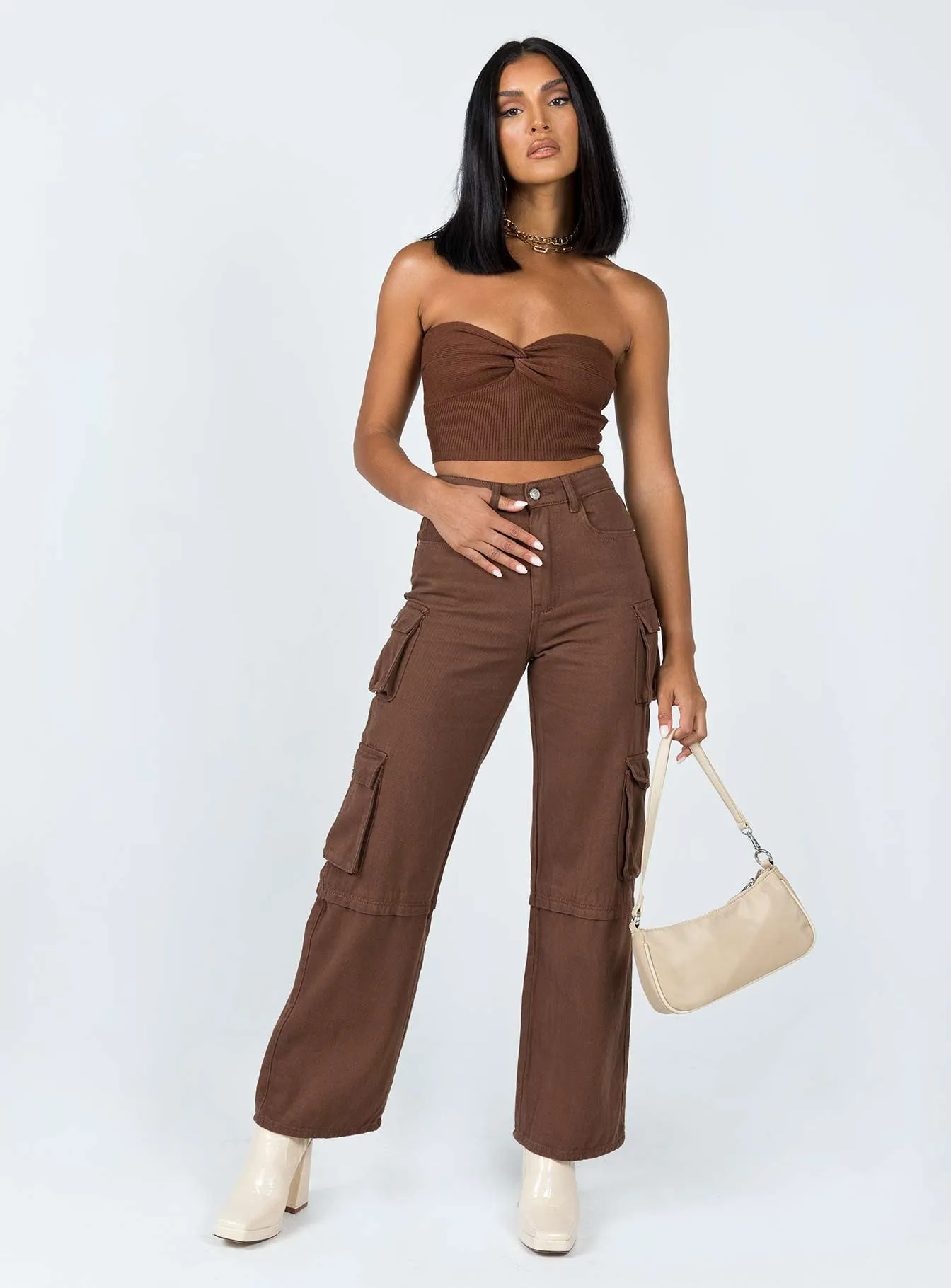 Kallista Top Brown sold by Princess Polly product image thumbnail 3