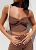 Kallista Top Brown sold by Princess Polly