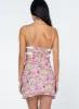 Emilee Mini Dress Pink Floral sold by Princess Polly
