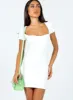 Nolan Short Sleeve Mini Dress White sold by Princess Polly