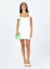 Nolan Short Sleeve Mini Dress White sold by Princess Polly