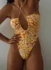 Fern One Piece Yellow Multi sold by Princess Polly