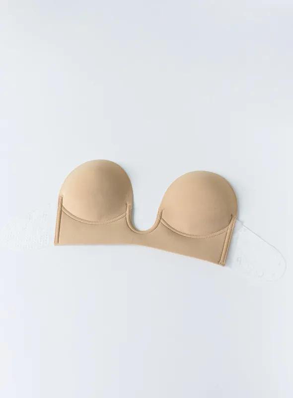 U-Shape Backless Bra Beige sold by Princess Polly