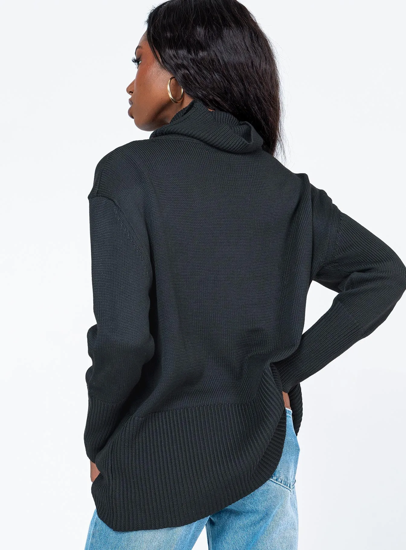 Larnee Turtleneck Sweater Black sold by Princess Polly product image thumbnail 3