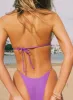 Jenner Triangle Bikini Top Deep Purple sold by Princess Polly