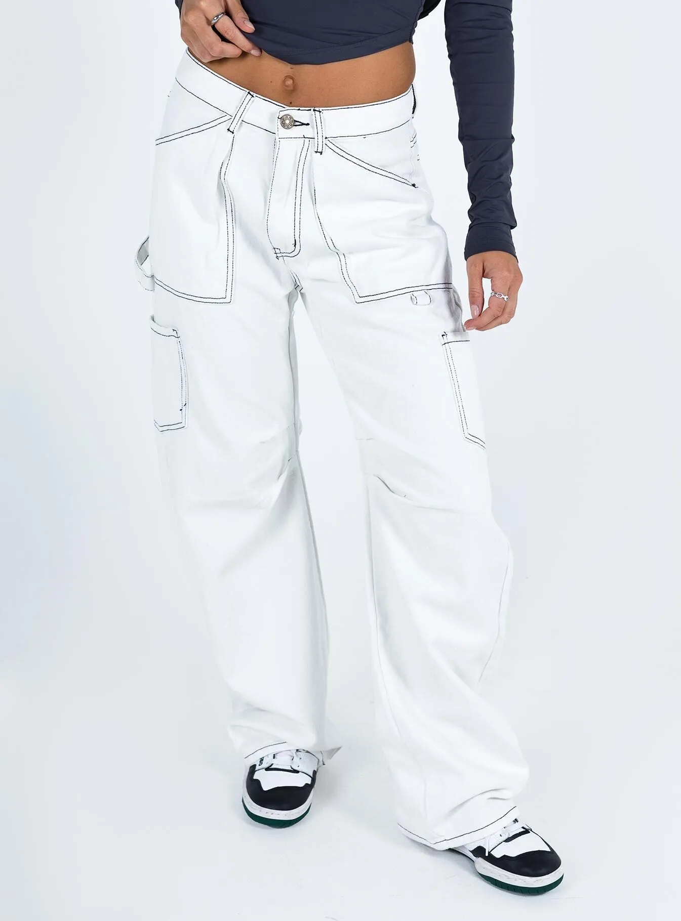 Miami Vice Pants White sold by Princess Polly product image thumbnail 2