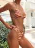 Layla High Cut Bikini Bottoms Brown sold by Princess Polly