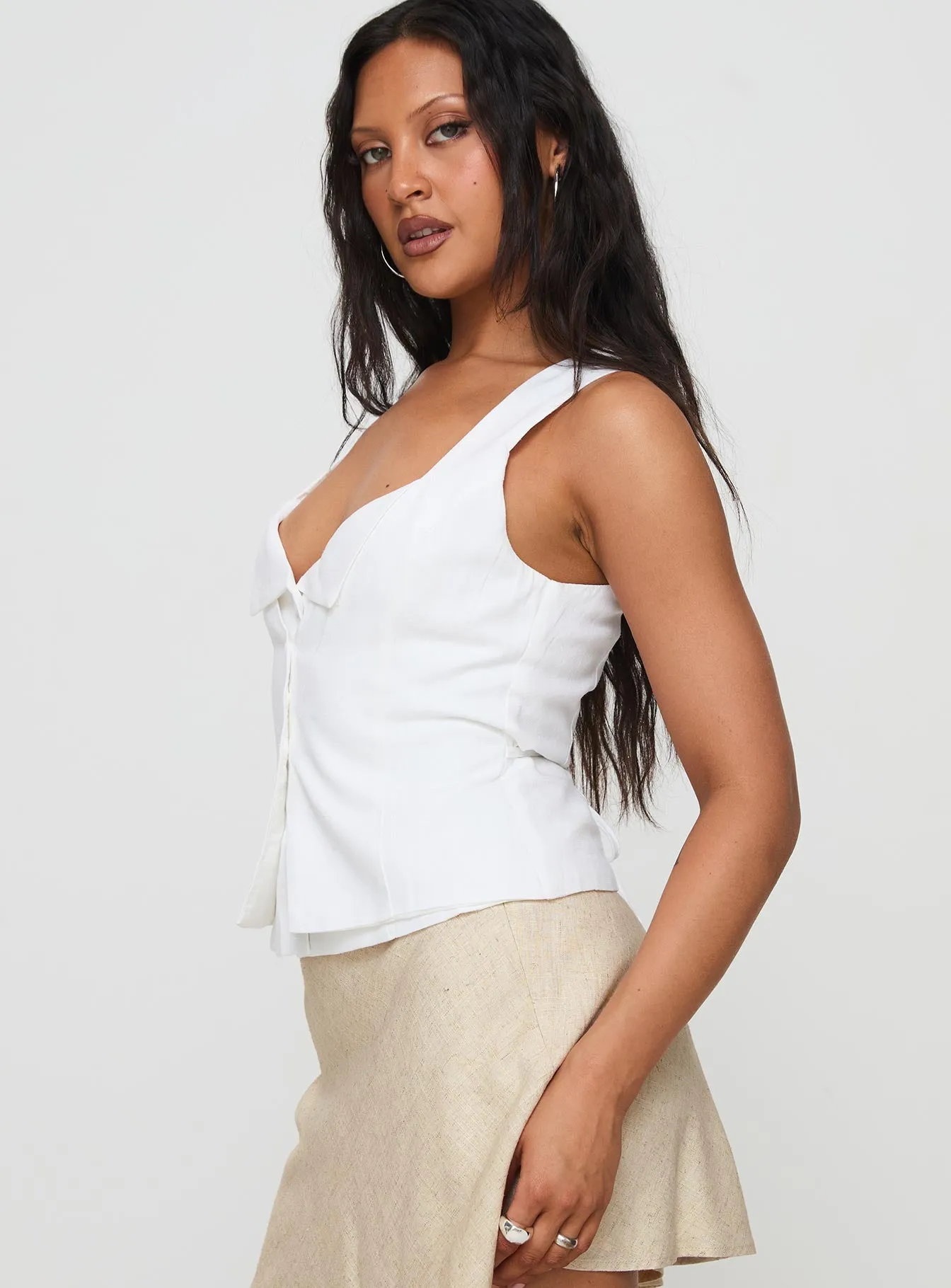 Anabeth Top White sold by Princess Polly product image thumbnail 4