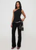 Vulnerable One Shoulder Top Black sold by Princess Polly