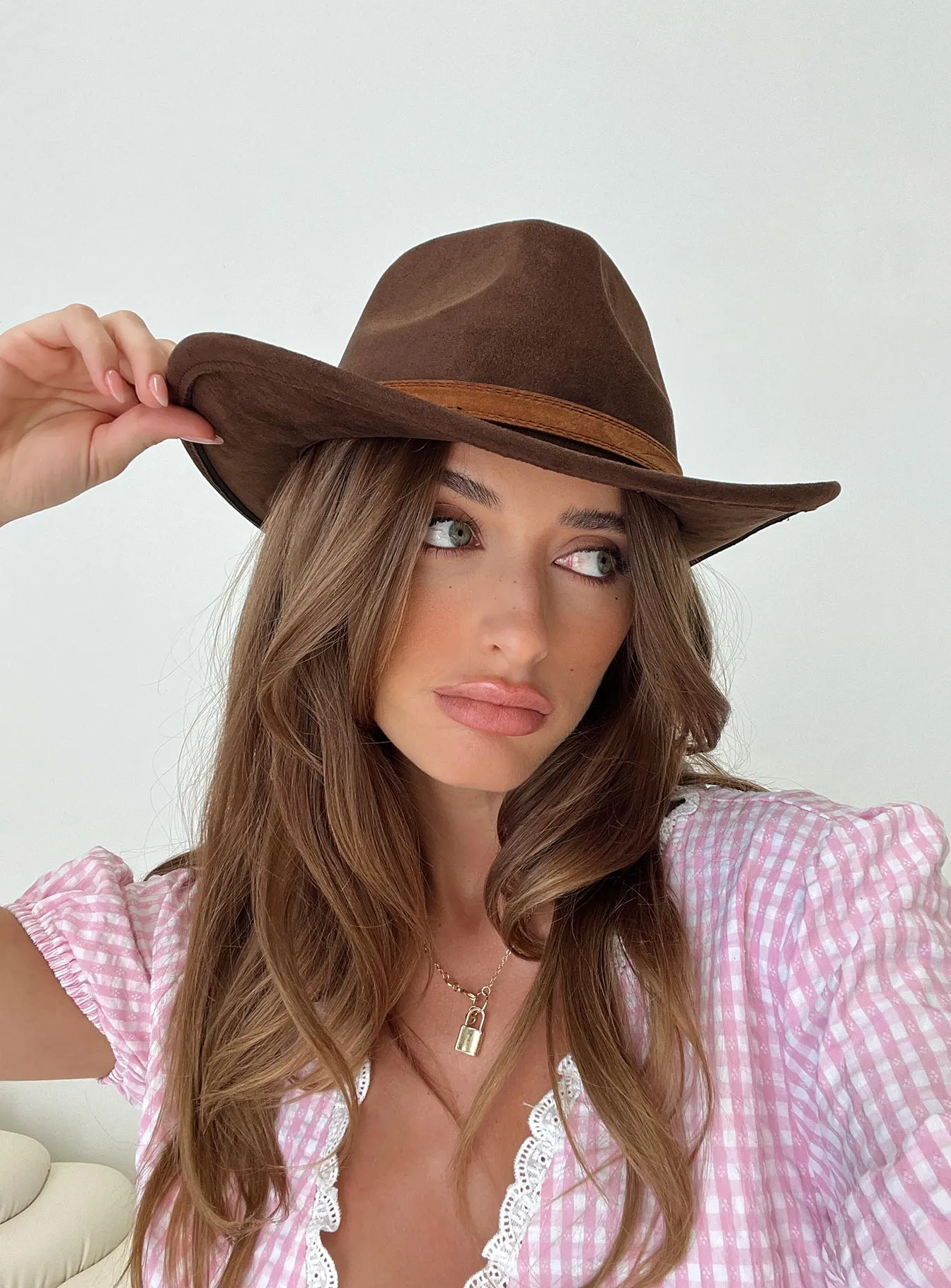 Country Girl Cowboy Hat Brown sold by Princess Polly