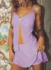 Dafne Mini Skirt Lilac sold by Princess Polly