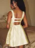 Eloquent Mini Dress Light Yellow sold by Princess Polly