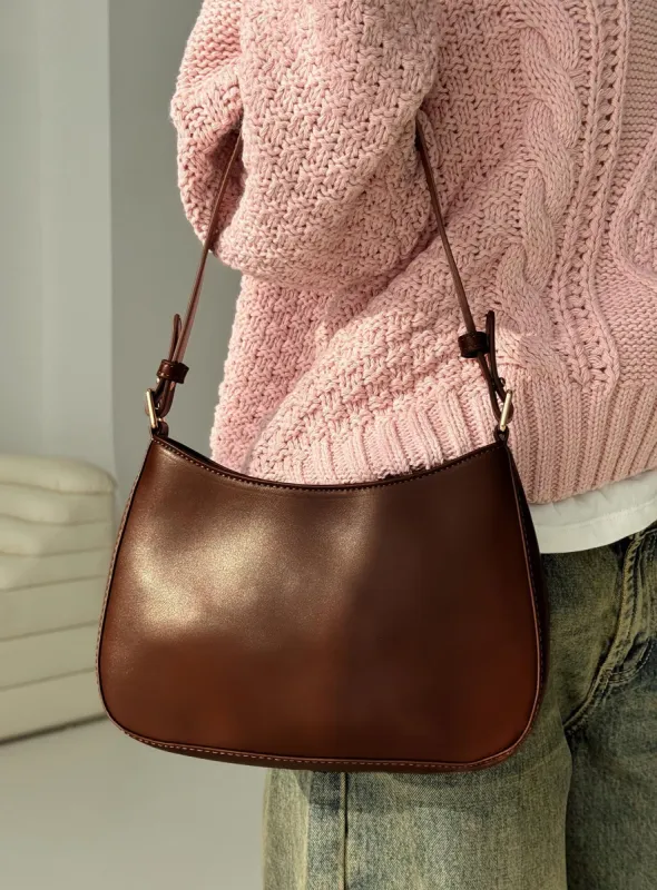 Vesperea Shoulder Bag Chocolate Brown sold by Princess Polly